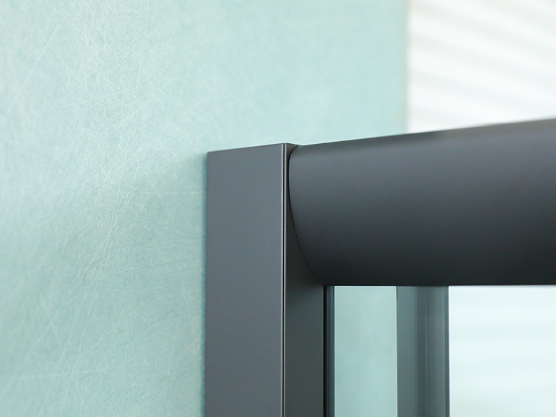 SQ Nigrum Aluminium Profile Square PROLAPSIO imbrem clausura cum duplici foraminibus palpate SQ Nigrum Aluminium Profile Square PROLAPSIO imbrem clausura cum duplici foraminibus palpate