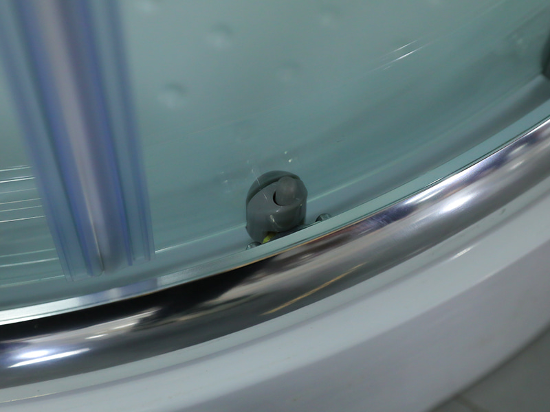 SE PROLAPSIO Shower Claustrum, Vitrum Temperatum Serenum Cum Typographia, Chrome Aluminium Profile, Duplex perforata manubrio cum Tray SE PROLAPSIO Shower Claustrum, Vitrum Temperatum Serenum Cum Typographia, Chrome Aluminium Profile, Duplex perforata manubrio cum Tray