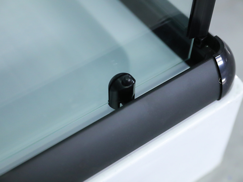 RE Imber clausura illapsum, Vitrum Temperatum Serenum Cum Typographia, Nigro Aluminium Profile, Duplex perforata manubrio cum Tray RE Imber clausura illapsum, Vitrum Temperatum Serenum Cum Typographia, Nigro Aluminium Profile, Duplex perforata manubrio cum Tray