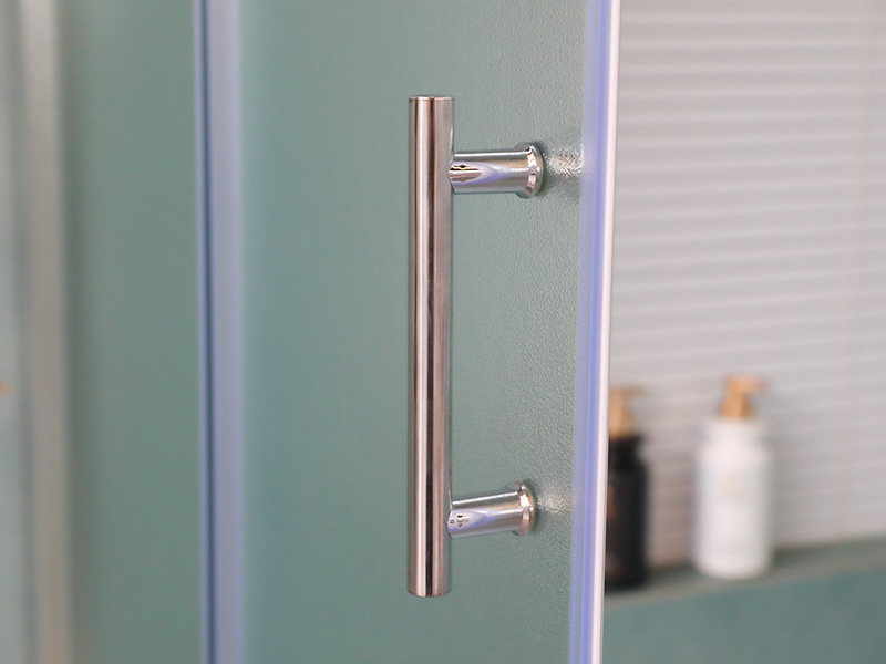 RE PROLAPSIO Shower Enclosusre, Matt Tempered Glass, Chrome Aluminium Profile, Duplex perforata manubrio, cum Tray RE PROLAPSIO Shower Enclosusre, Matt Tempered Glass, Chrome Aluminium Profile, Duplex perforata manubrio, cum Tray