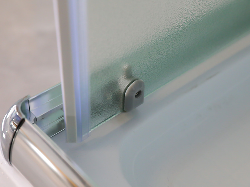 RE PROLAPSIO Shower Enclosusre, Matt Tempered Glass, Chrome Aluminium Profile, Duplex perforata manubrio, cum Tray RE PROLAPSIO Shower Enclosusre, Matt Tempered Glass, Chrome Aluminium Profile, Duplex perforata manubrio, cum Tray