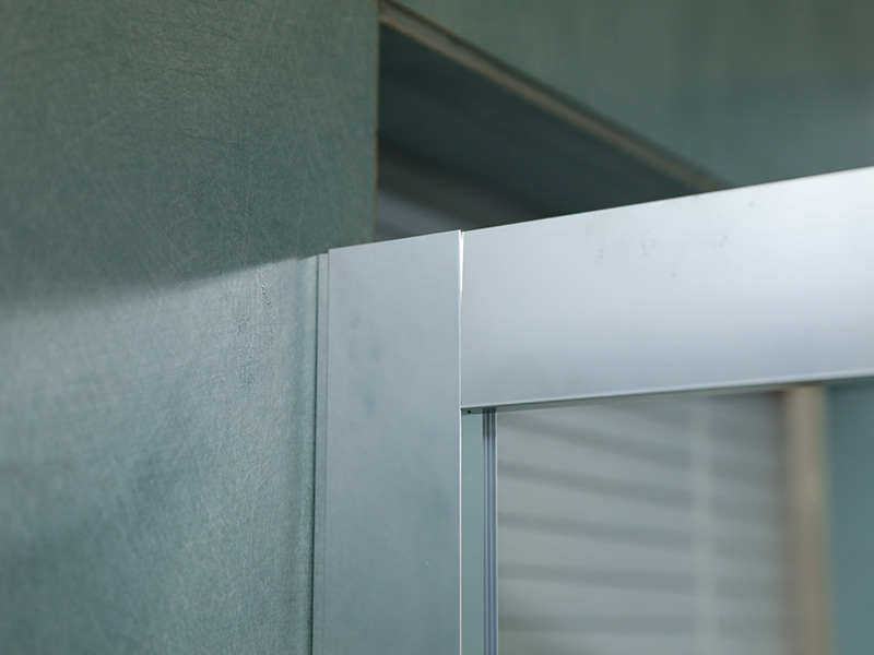 RE PROLAPSIO Imber Clausura, Vitrum Temperatum Serenum, Chrome Aluminium Profile, Duplex perforata manubrio, cum Tray RE PROLAPSIO Imber Clausura, Vitrum Temperatum Serenum, Chrome Aluminium Profile, Duplex perforata manubrio, cum Tray