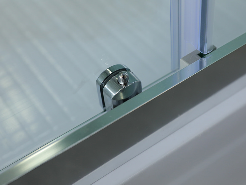 RE PROLAPSIO Imber Clausura, Vitrum Temperatum Serenum, Chrome Aluminium Profile, Duplex perforata manubrio, cum Tray RE PROLAPSIO Imber Clausura, Vitrum Temperatum Serenum, Chrome Aluminium Profile, Duplex perforata manubrio, cum Tray