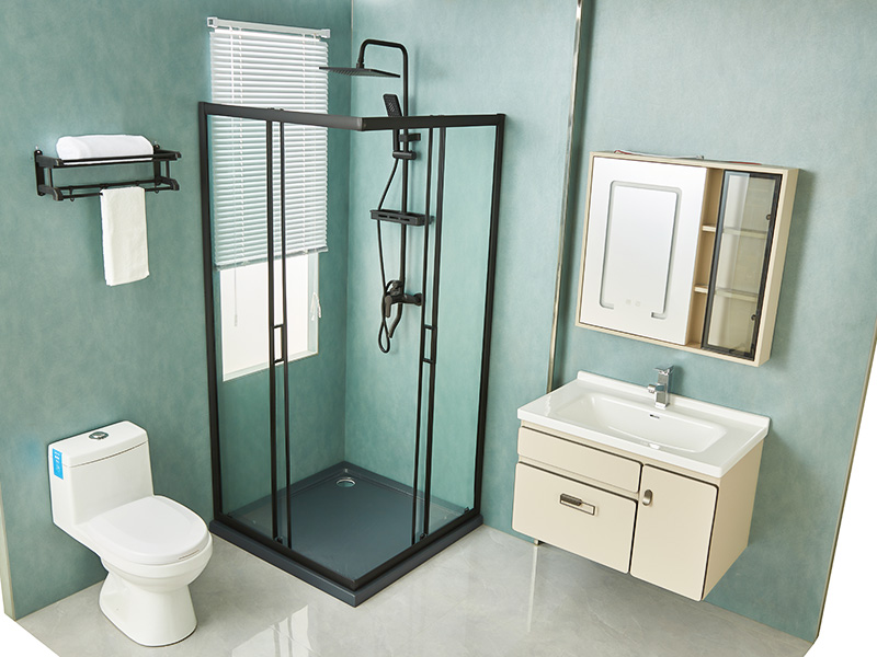 SQ Imber PROLAPSIO Clausura, Vitrum temperatum Serenum, Aluminium Nigrum Profile, Duplex perforata manubrio, cum Tray SQ Imber PROLAPSIO Clausura, Vitrum temperatum Serenum, Aluminium Nigrum Profile, Duplex perforata manubrio, cum Tray