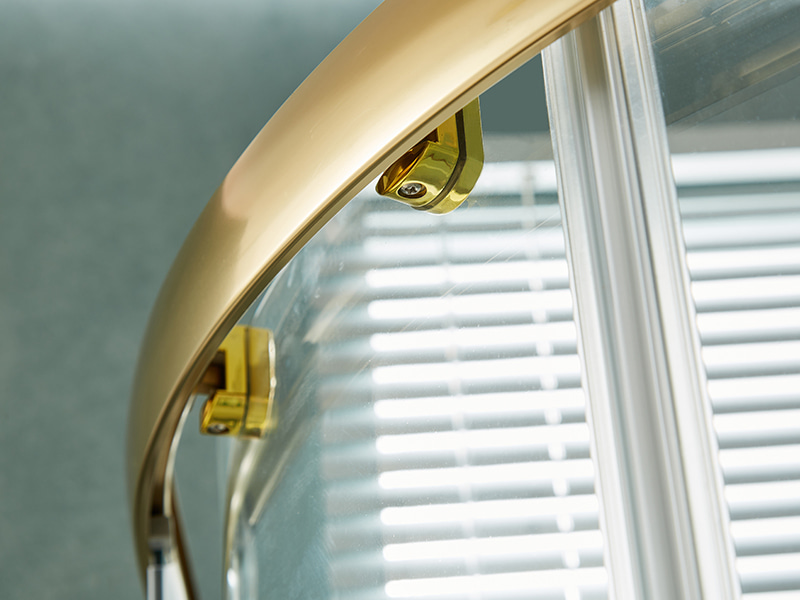 SE Imber clausura illapsum, Vitrum temperatum Serenum, Aurum Aluminium Profile, Duplex foramen manubrium, Sine Tray SE Imber clausura illapsum, Vitrum temperatum Serenum, Aurum Aluminium Profile, Duplex foramen manubrium, Sine Tray