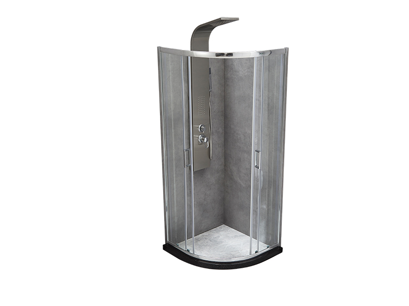 SE Imber clausura illapsum, Vitrum Temperatum Serenum, Chrome Aluminium Profile, Duplex perforata manubrio, Sine Tray SE Imber clausura illapsum, Vitrum Temperatum Serenum, Chrome Aluminium Profile, Duplex perforata manubrio, Sine Tray