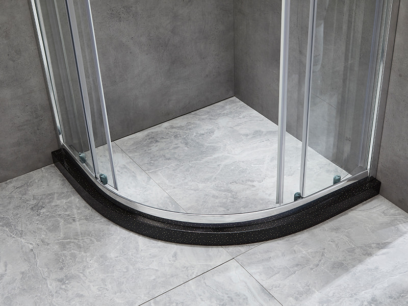 SE Imber clausura illapsum, Vitrum Temperatum Serenum, Chrome Aluminium Profile, Duplex perforata manubrio, Sine Tray SE Imber clausura illapsum, Vitrum Temperatum Serenum, Chrome Aluminium Profile, Duplex perforata manubrio, Sine Tray