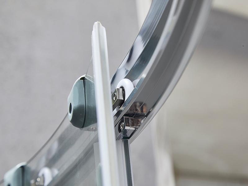 SE Imber clausura illapsum, Vitrum Temperatum Serenum, Chrome Aluminium Profile, Duplex perforata manubrio, Sine Tray SE Imber clausura illapsum, Vitrum Temperatum Serenum, Chrome Aluminium Profile, Duplex perforata manubrio, Sine Tray