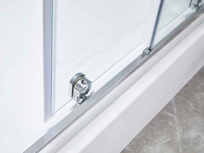 SQ^ Serena Temperata Glass Bathroom Illapsum imbrem clausurae, Cum Tray SQ^ Serena Temperata Glass Bathroom Illapsum imbrem clausurae, Cum Tray