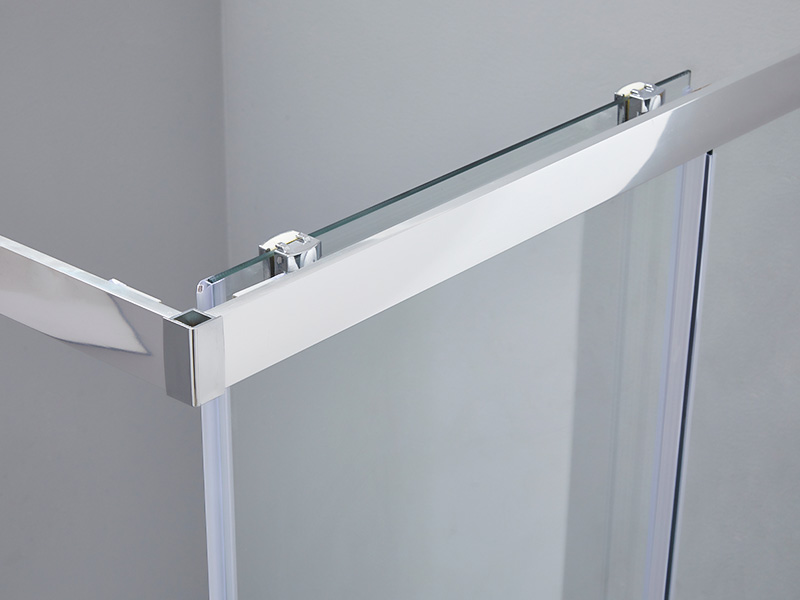 SQ^ Serena Temperata Glass Bathroom Illapsum imbrem clausurae, Cum Tray SQ^ Serena Temperata Glass Bathroom Illapsum imbrem clausurae, Cum Tray