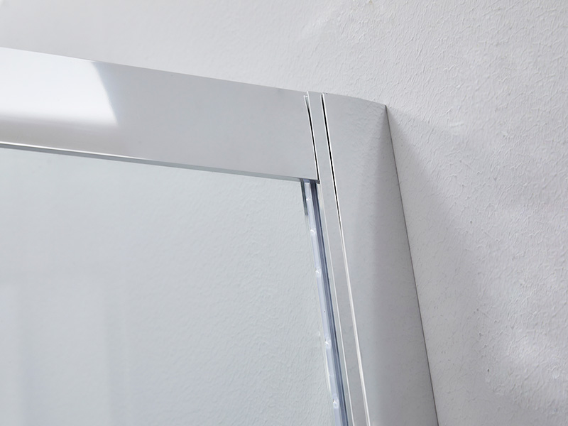 SQ^ Serena Temperata Glass Bathroom Illapsum imbrem clausurae, Cum Tray SQ^ Serena Temperata Glass Bathroom Illapsum imbrem clausurae, Cum Tray