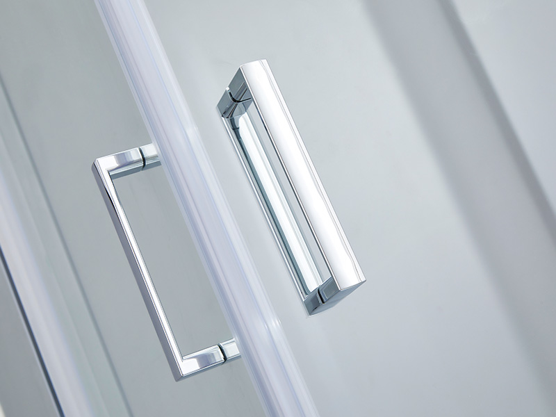 SQ^ Serena Temperata Glass Bathroom Illapsum imbrem clausurae, Cum Tray SQ^ Serena Temperata Glass Bathroom Illapsum imbrem clausurae, Cum Tray