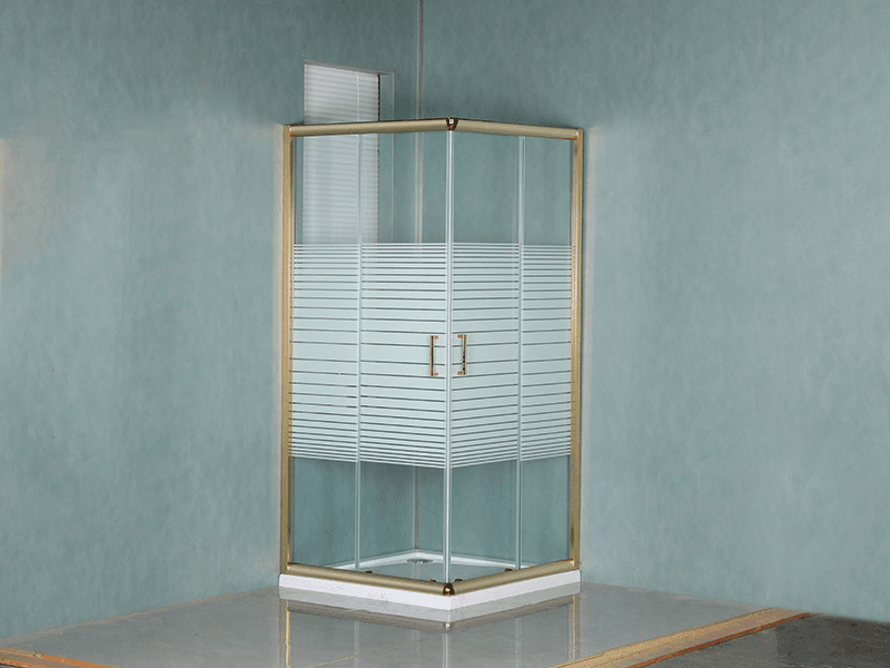 QUADRATUM PROLAPSIO Imber Clausura, Vitrum Serenum Temperatum Cum Typographia, Aurum Aluminium Profile, Duplex perforata manubrio cum Tray
