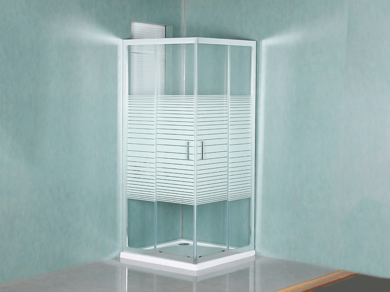 QUADRATURA PROLAPSIO Imber Clausura, Vitrum Serenum Temperatum Cum Typographia, Alba Aluminium Profile, Duplex perforata manubrio cum Tray
