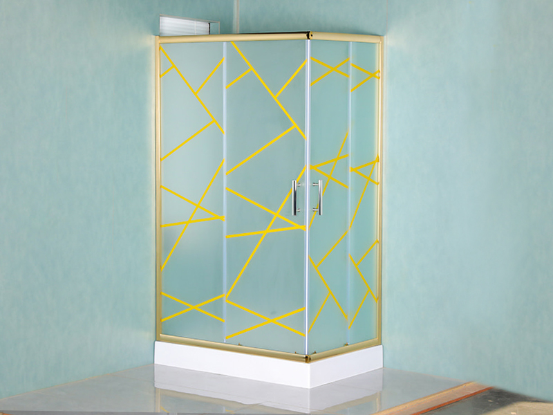 RE Labens Imber Enclosusre, Matt Tempered Glass Cum Typographia, Aurum Aluminium Profile, Duplex perforata manubrio, Tray